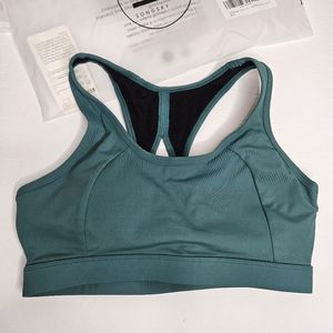 SongSky Women's Forest Green Sports Bra Racer Back NWT In Package Size Small